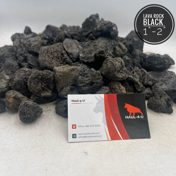 Lava Rock Black Medium 1" - 2"