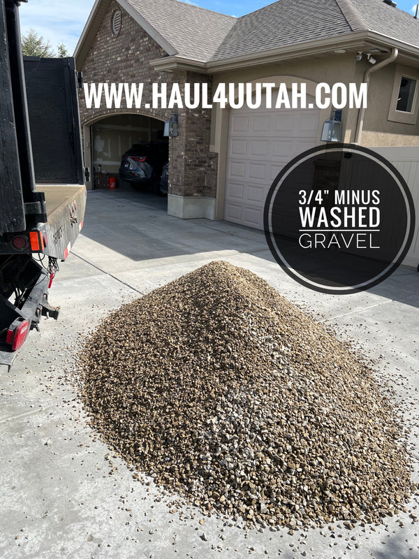 3/4" - 1" Minus Crushed Washed Rock