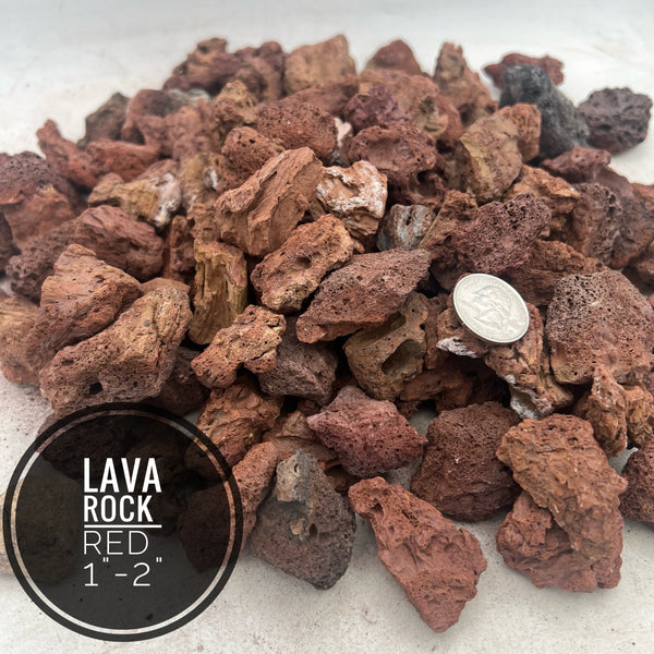 Lava Rock Red Medium 1" - 2"