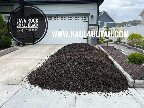 Lava Rock Black Small 3/4" Minus