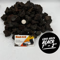 Lava Rock Black Medium 1" - 2"