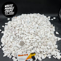 White Marble Chips 3/4" Minus