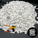 White Marble Chips 3/4" Minus
