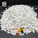 White Marble Chips 3/4" Minus