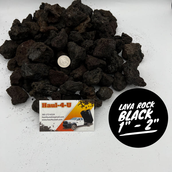 Lava Rock Black Medium 1" - 2"