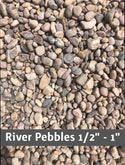 River Pebbles 1/2" - 1" Landscaping River Rock