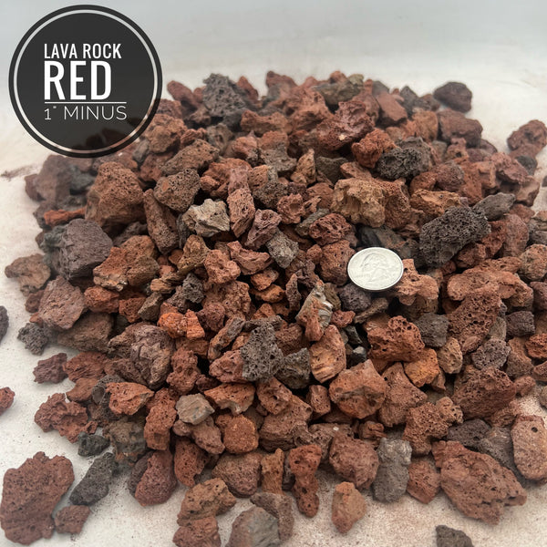 Lava Rock Red Small 1" Minus
