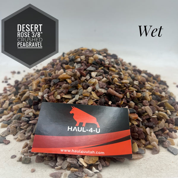 Desert Rose 3/8" Crushed Peagravel