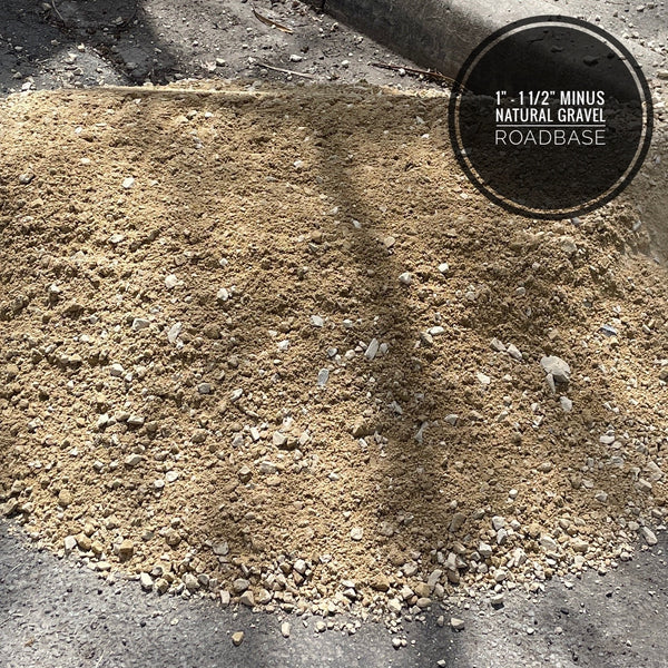 RoadBase 1" - 1 1/2" Minus Natural Gravel - Spec