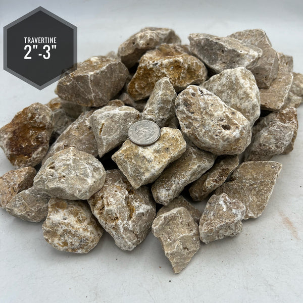 Travertine 2" - 3" Decorative Landscape Rock