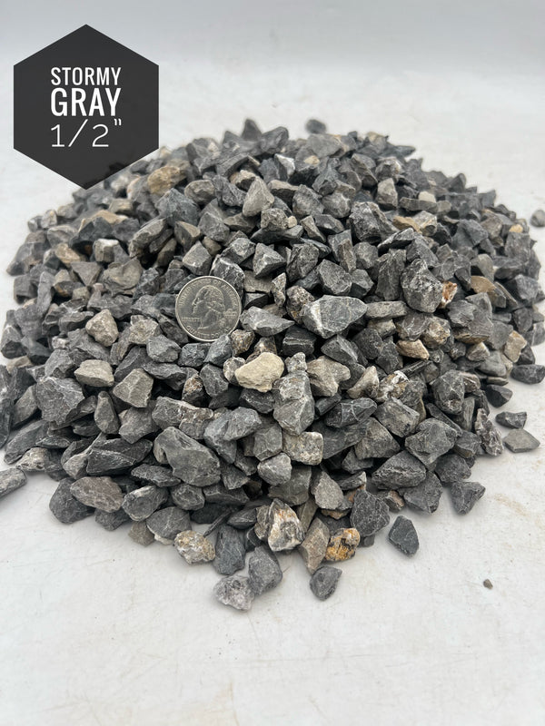 Stormy Gray 1/2” Rock