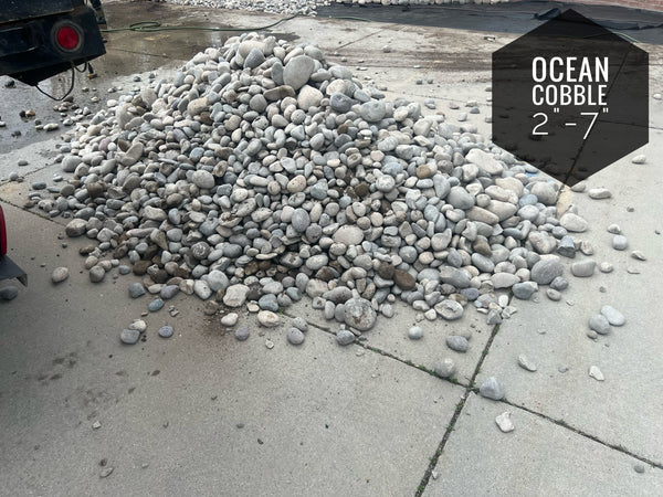 Ocean Cobble Large 2" - 7"