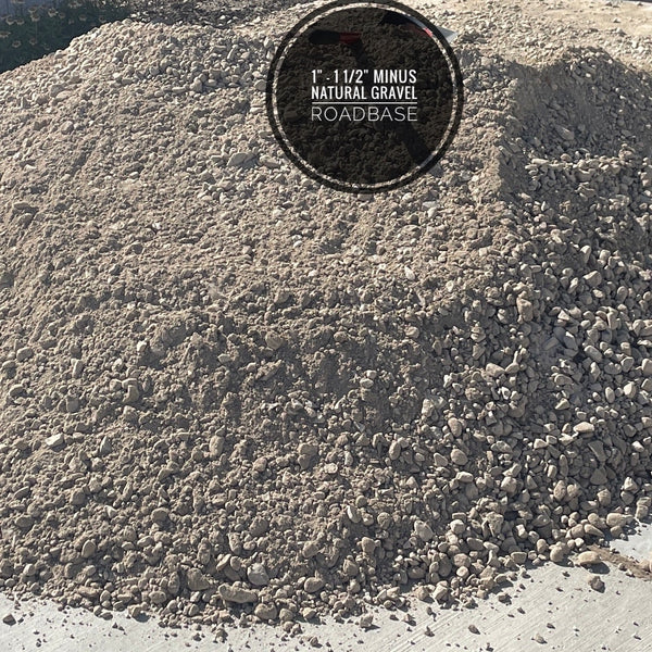 RoadBase 1" - 1 1/2" Minus Natural Gravel - Spec