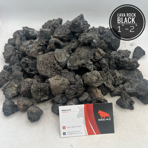 Lava Rock Black Medium 1" - 2"
