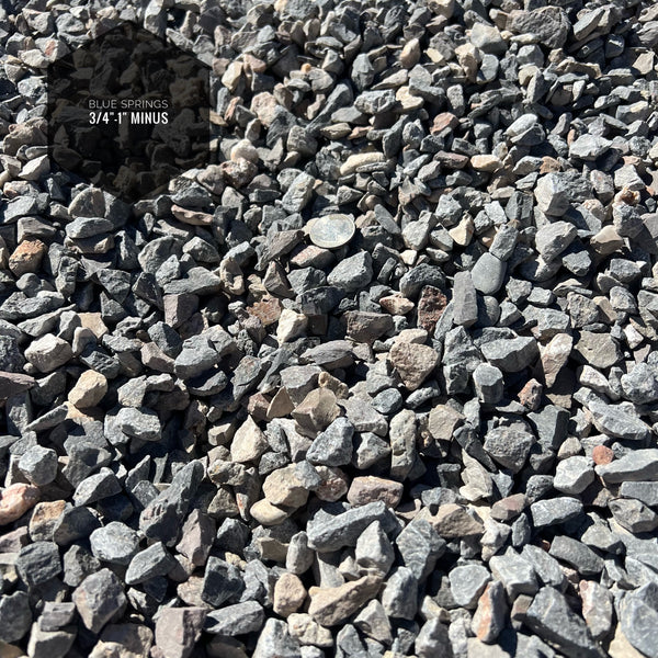 Blue Springs 3/4" - 1" Minus Crushed Rock