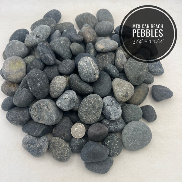 Mexican Beach Pebbles 3/4" - 1 1/2"