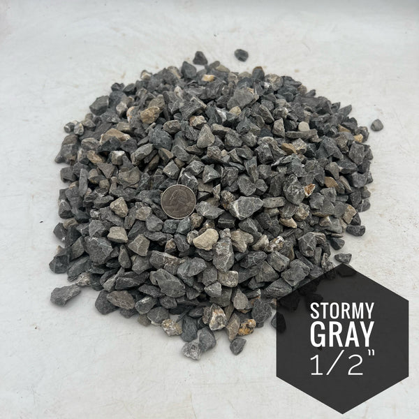 Stormy Gray 1/2” Rock