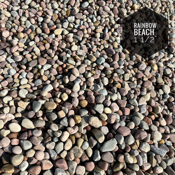 Rainbow Beach Cobble 1" - 1 1/2"