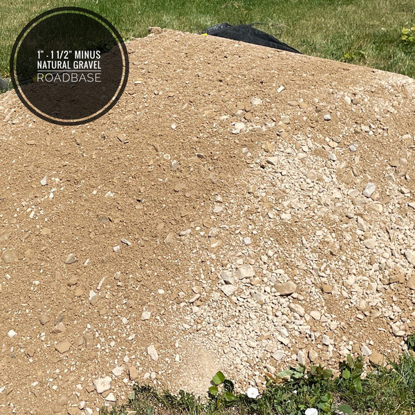 RoadBase 1" - 1 1/2" Minus Natural Gravel - Spec