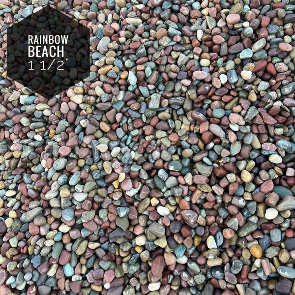 Rainbow Beach Cobble 1" - 1 1/2"