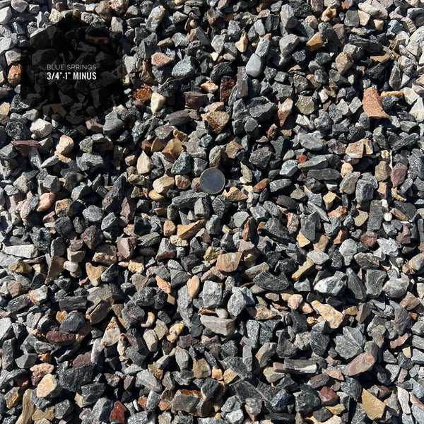 Blue Springs 3/4" - 1" Minus Crushed Rock