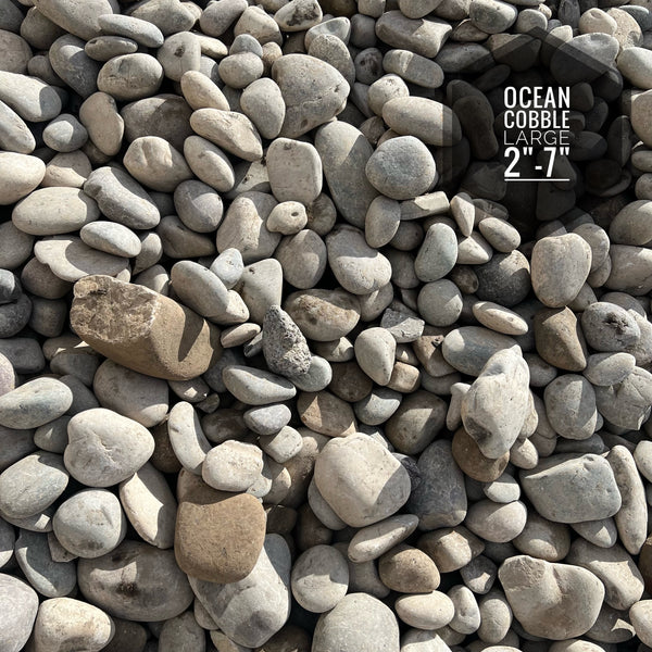 Ocean Cobble Large 2" - 7"