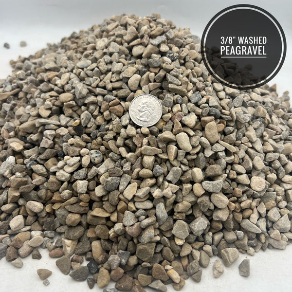 3/8" Washed Peagravel