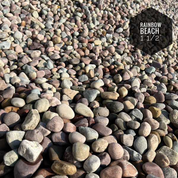 Rainbow Beach Cobble 1" - 1 1/2"
