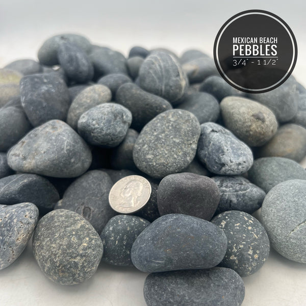 Mexican Beach Pebbles 3/4" - 1 1/2"