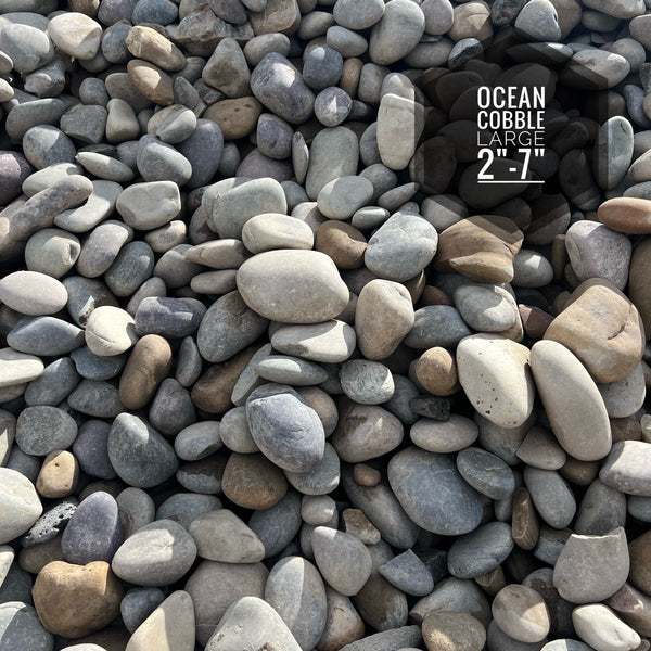 Ocean Cobble Large 2" - 7"