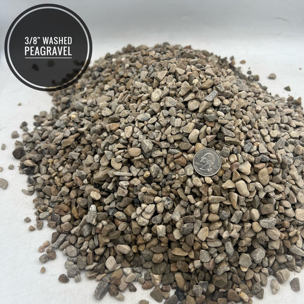 3/8" Washed Peagravel
