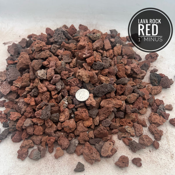 Lava Rock Red Small 1" Minus