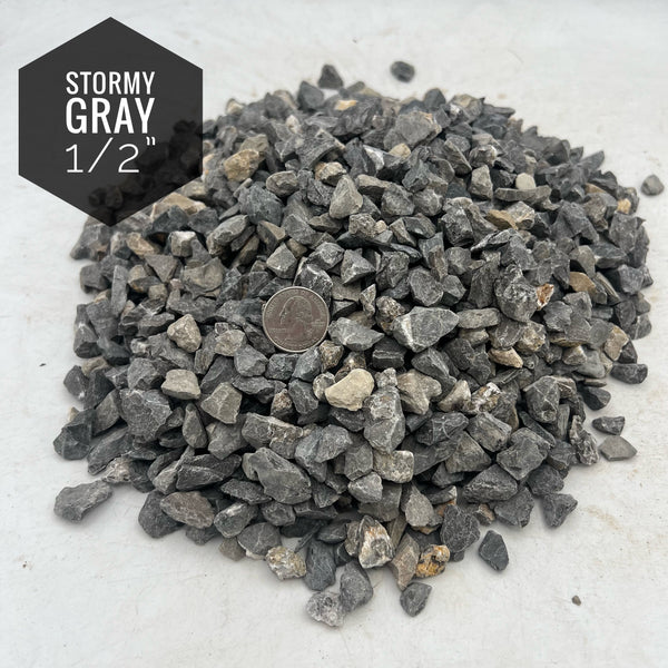 Stormy Gray 1/2” Rock