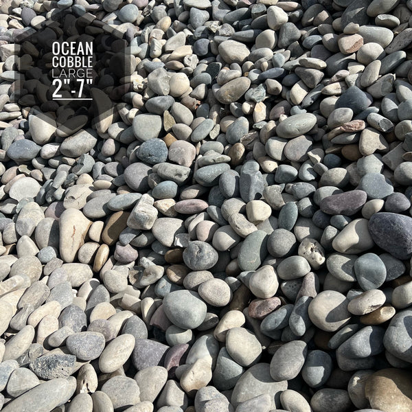 Ocean Cobble Large 2" - 7"