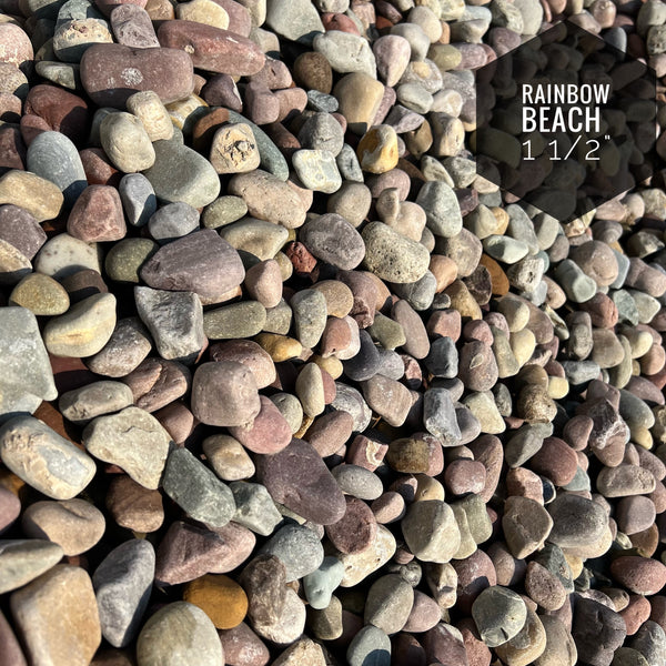Rainbow Beach Cobble 1" - 1 1/2"