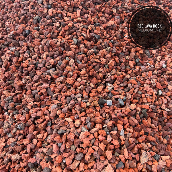Lava Rock Red Medium 1" - 2"