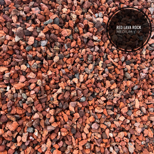Lava Rock Red Medium 1" - 2"