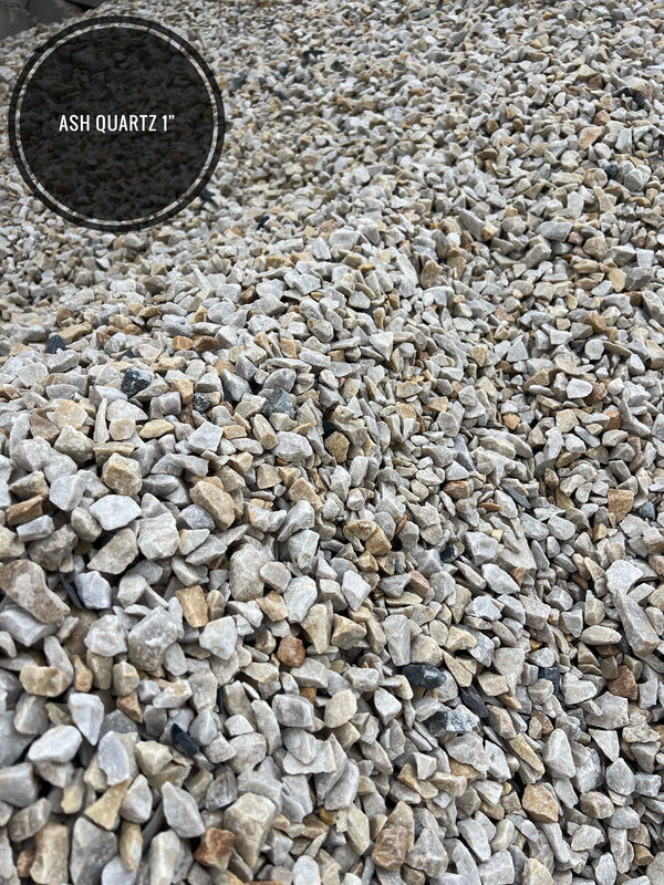 Ash Quartz 1" Landscape Rock