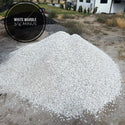 White Marble Chips 3/4" Minus