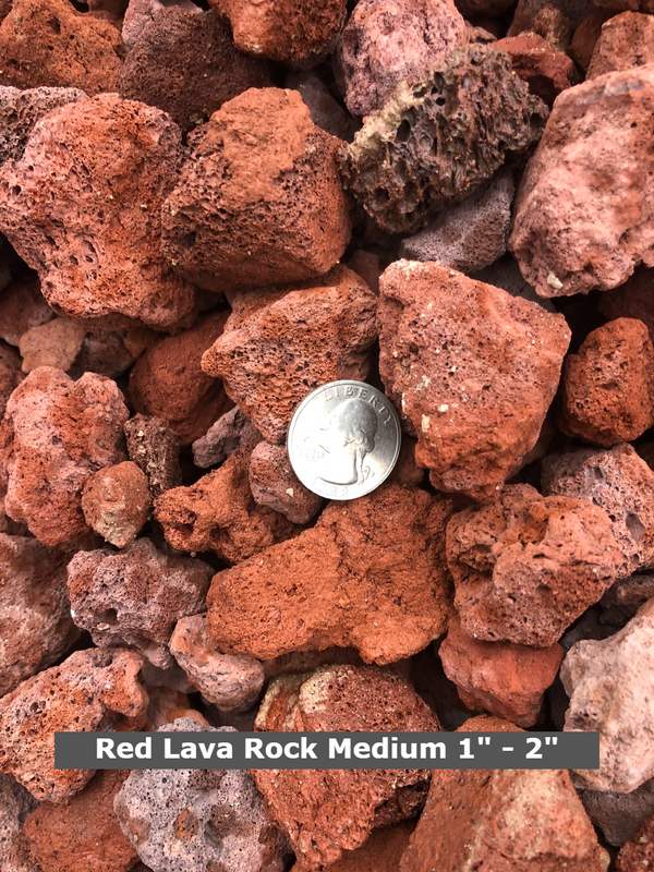 Lava Rock Red Medium 1" - 2"