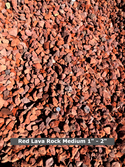 Lava Rock Red Medium 1" - 2"