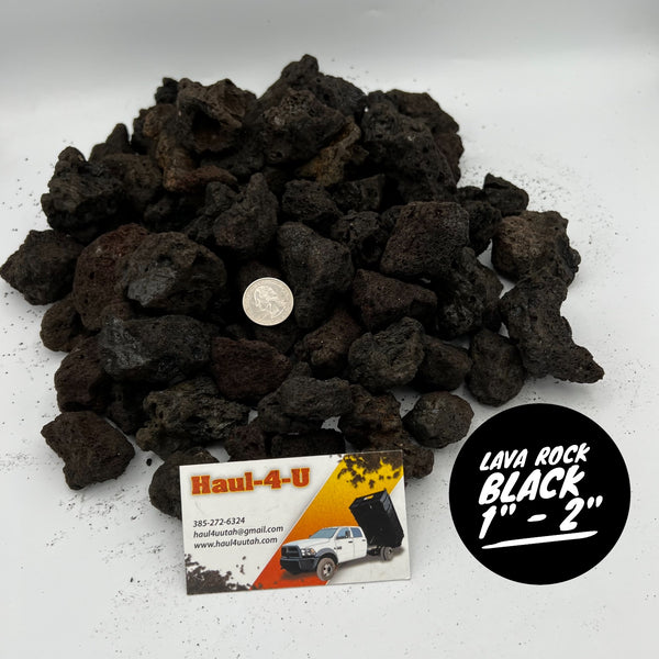 Lava Rock Black Medium 1" - 2"