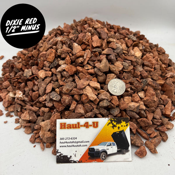 Dixie Red 1/2" Minus Landscape Rock