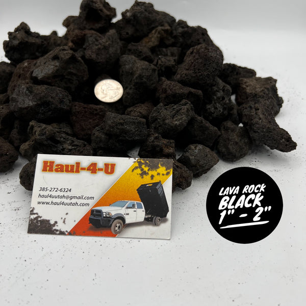 Lava Rock Black Medium 1" - 2"
