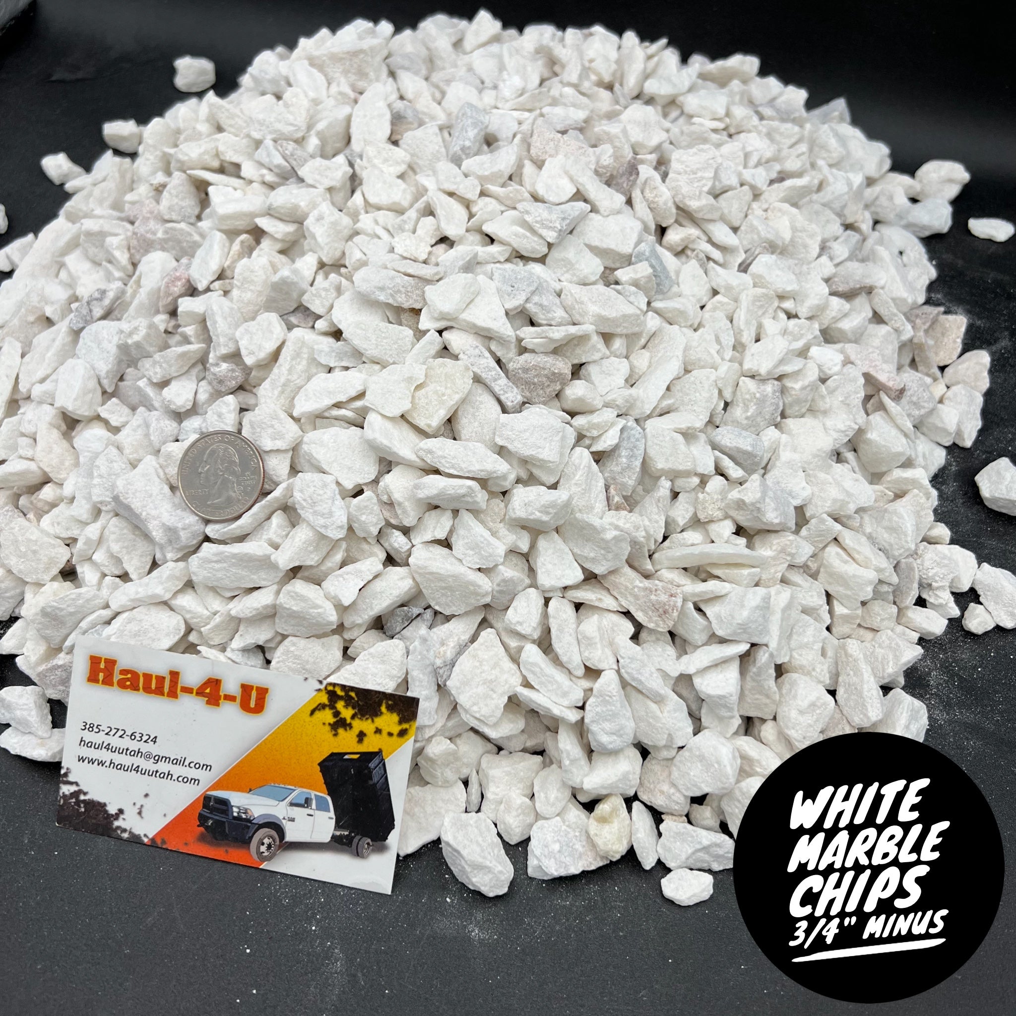 White Marble Chips 3/4