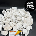 White Marble 1 1/2" Crushed Rocks