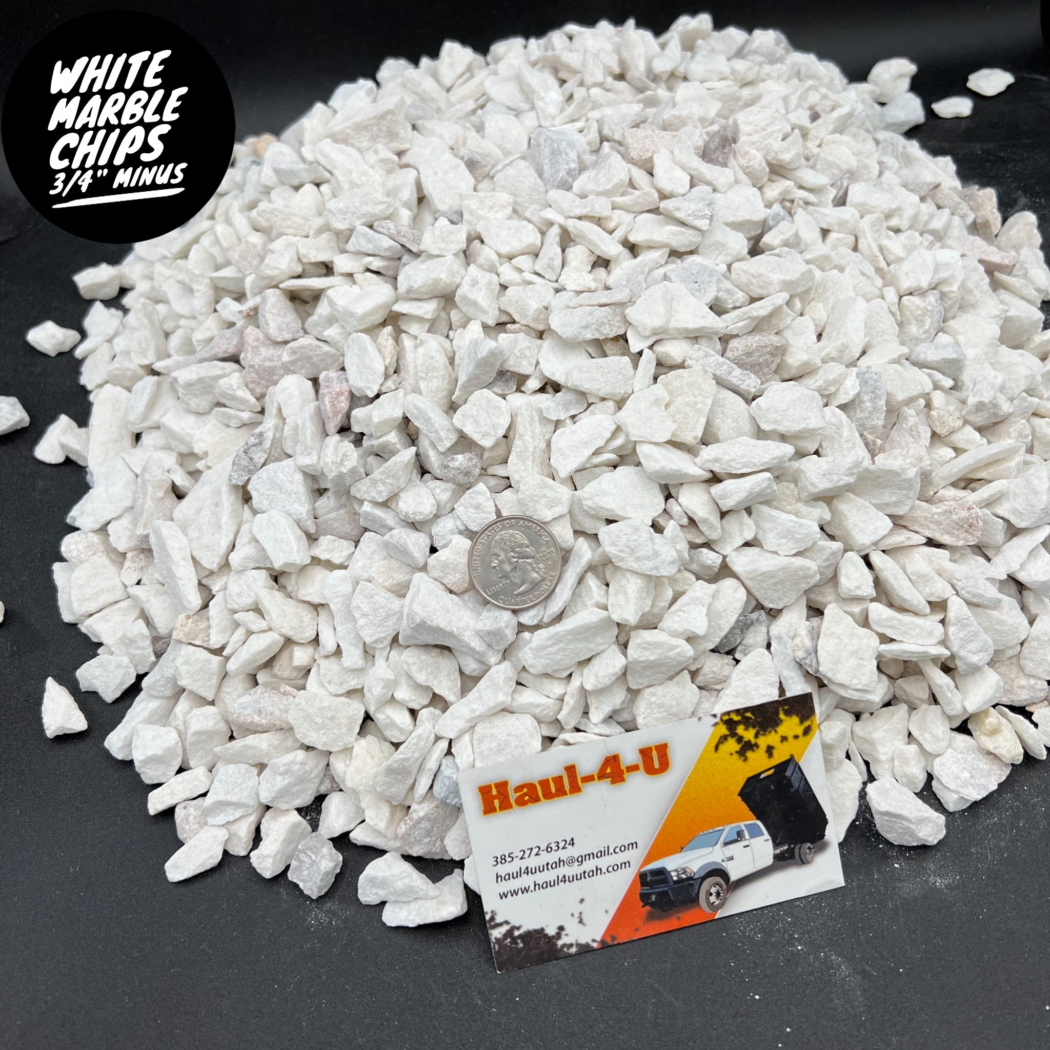 White Marble Chips 3/4