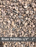 River Pebbles 1/2" - 1" Landscaping River Rock